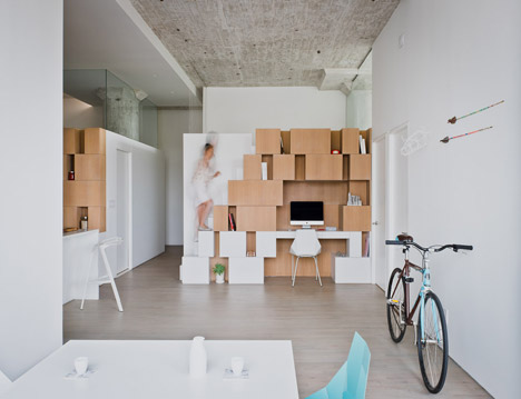 Doehler Loft Renovation By SABO Project Characteristics An Irregular Clustered Storage Unit by Top Creative Tips