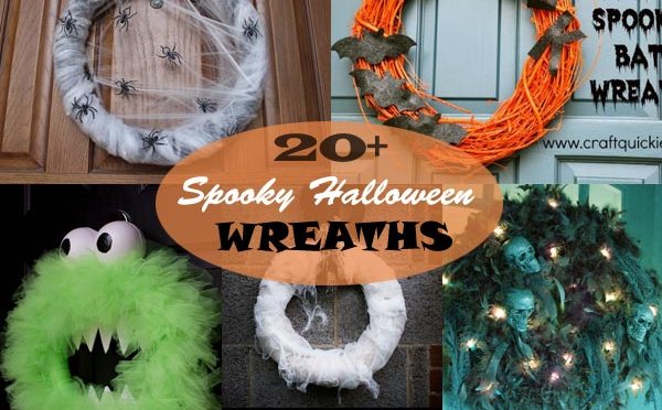 22 Handmade Suggestions For Spooky Halloween Wreaths by 2014 Interior Ideas