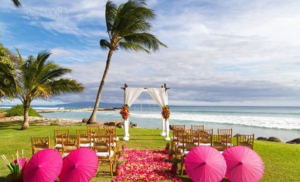Vibrant Pink And Orange Summer Time Beach Wedding In Hawaii by 2014 Interior Ideas