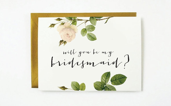 Will You Be My Bridesmaid Cards :: 13 Techniques To Ask “Will You Be My Bridesmaid?” by Weddideas